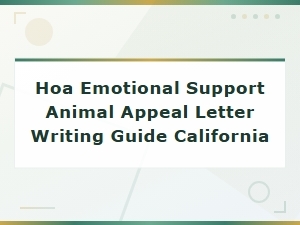 How to Appeal an Hoa Esa Denial in California
