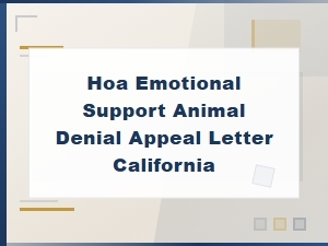 Appealing Hoa Esa Denials in California