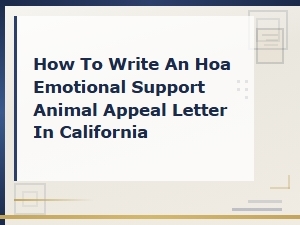 How to Appeal an Hoa Esa Decision in California